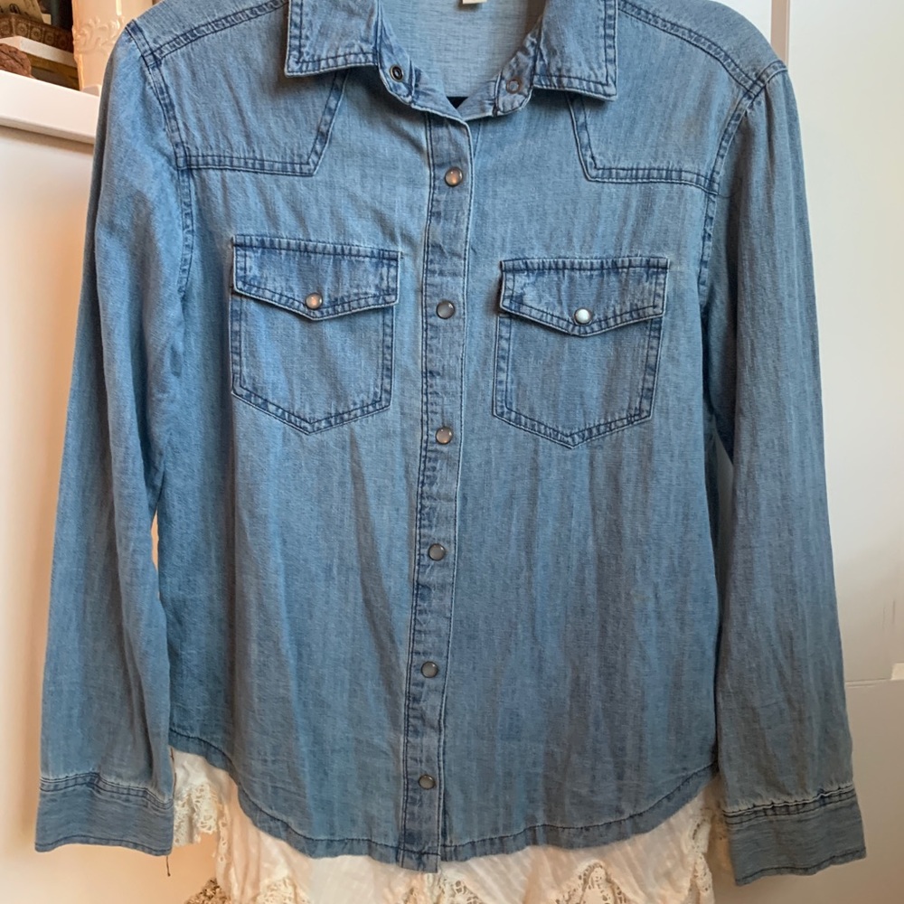 Denim Button Down - image 1